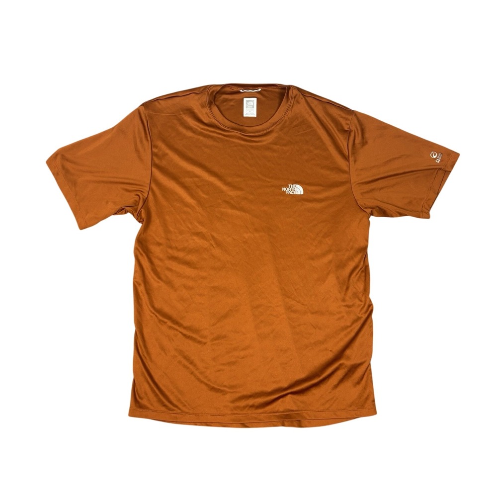 The North Face Flight Series Shirt Orange Short Sleeve Crew Neck Mens Size Small